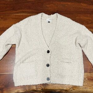 Universal Thread Cream Textured Knit Cardigan